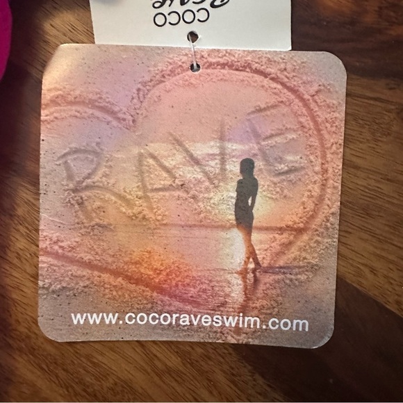NWT Coco Rave Pink Purple Criss Cross One Piece Small Hot Pink Purple - Picture 5 of 9